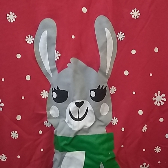 FINAL MARKDOWN Juniors' Wound Up "Fa La Llama" Tee (XXXL/21) - Picture 3 of 7